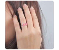 Kids Rings Pretty Bow Shaped CDR-03-GP